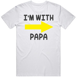 I'm With Papa Funny Kids Unisex Cotton Tee Classic T Shirt