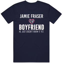 Jamie Fraser Is My Boyfriend Just Doesnt Know New York Hockey Player Unisex Cotton Tee Classic T Shirt