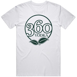 360 Vodka Eco Friendly American Liquor Alcohol Lovers Unisex Cotton Tee Classic T Shirt