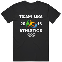Usa Athletics Team Rio 2016 Olympic Games Sport Unisex Cotton Tee Classic T Shirt