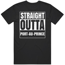 Straight Outta Port-au-prince Haiti Compton Parody Grunge City Unisex Cotton Tee Classic T Shirt