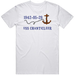 Uss Chanticleer 15490 Anchor Navy Ship Unisex Cotton Tee Classic T Shirt