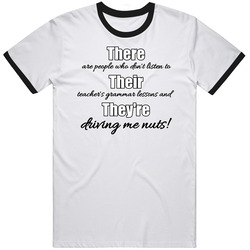 There Their They're Unisex Cotton Tee Classic T Shirt