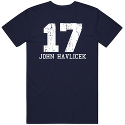John Havlicek #17 Boston Basketball Fan Worn Look Sports Unisex Cotton Tee Classic T Shirt