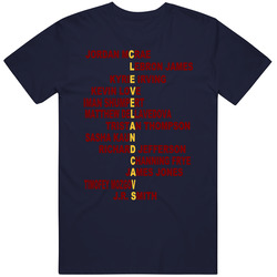 Cleveland Cavs Roster Nba Playoffs Unisex Cotton Tee Classic T Shirt