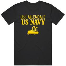 Uss Allendale Us Navy Ship Crew Boat Unisex Cotton Tee Classic T Shirt