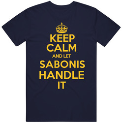 Domantas Sabonis Keep Calm Let Him Handle It Indiana Basketball Team Fan Sports Unisex Cotton Tee Classic T Shirt