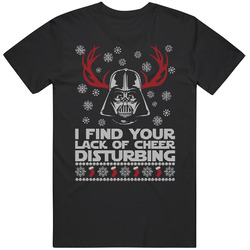 I Find Your Lack Of Cheer Disturbing Darth Vader Christmas Unisex Cotton Tee Classic T Shirt