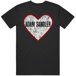 Adam Sandler Heart Love Adore Comedian Comedy Worn Look Cool Fan Unisex Cotton Tee Classic T Shirt