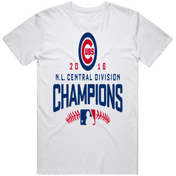 Chicago Cubs Champions T Shirt 2016 N.L. Central Division Sports Fan Apparel Unisex Cotton Tee Classic T Shirt