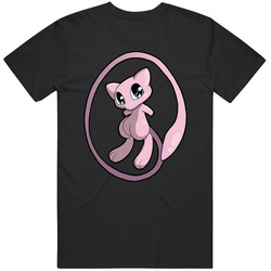 Pokemon - Mew - Cute Black Unisex Cotton Tee Classic T Shirt