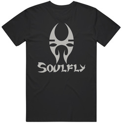Soulfly Music Band Logo Black Unisex Cotton Tee Classic T Shirt