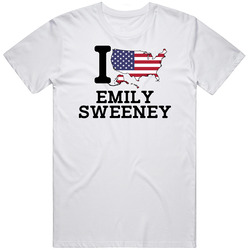 Emily Sweeney Luge I Heart Love Usa Winter Olympic Athlete Fan Unisex Cotton Tee Classic T Shirt
