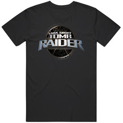 Lara Croft Tomb Raider Logo Games Unisex Cotton Tee Classic T Shirt