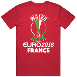 Wales Fan Team Euro Cup 2016 Soccer Futball Unisex Cotton Tee Classic T Shirt