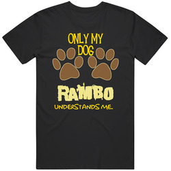 Rambo Only My Dog Affenpinscher Understands Me Unisex Cotton Tee Classic T Shirt