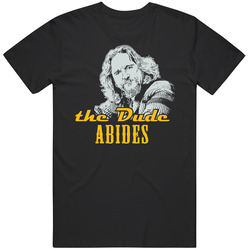 The Big Lebowski The Dude Abides Unisex Cotton Tee Classic T Shirt