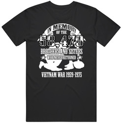 Veterans - In Memory Of The 58479 Brothers And Sisters Unisex Cotton Tee Classic T Shirt