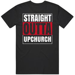 Straight Outta Upchurch England City Grunge Parody Unisex Cotton Tee Classic T Shirt
