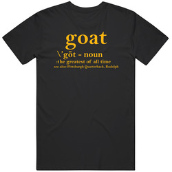 Mason Rudolph Goat Definition Greatest Of All Time Quarterback Pittsburgh Football Fan Unisex Classic T Shirt