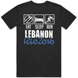 Eat Sleep Run Running Lebanon Rio 2016 Summer Olympic Team Unisex Classic T Shirt
