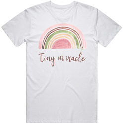 Tiny Miracle Pastel Rainbow Shirt, Rainbow Newborn Baby Girl Clothes Unisex Classic T Shirt