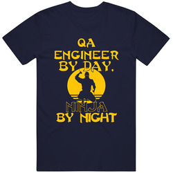 Qa Engineer By Day Ninja By Night Funny Unisex Classic T Shirt