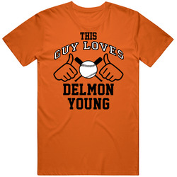 This Guy Loves Delmon Young Baltimore Baseball Player Classic Unisex Classic T Shirt
