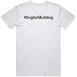 Hashtag English Bulldog Cute Trending Dog Unisex Classic T Shirt