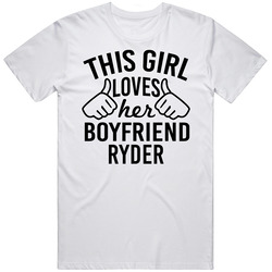 This Girl Loves Her Boyfriend Ryder Cute Valentine Couple Gift Unisex Classic T Shirt