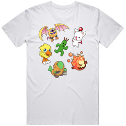 Final Fantasy Mascots - Cute  White Unisex Classic T Shirt