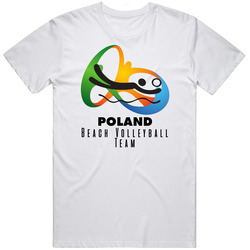Poland Beach Volleyball Team Rio 2016 Olympic Event Logo Unisex Classic T Shirt