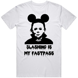 Disney Halloween Shirt, Michael Myers Shirt, Mickey Shirt, Michael Myers Wearing Mickey Ears Unisex Classic T Shirt