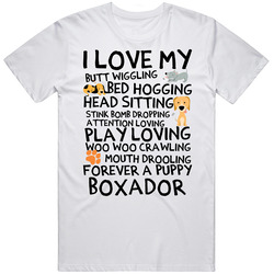 Boxador I Love My Dog Breed Funny Custom Family Pet Lover Unisex Unisex Classic T Shirt