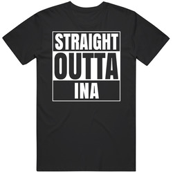 Straight Outta Ina Illinois City Parody Unisex Classic T Shirt