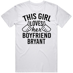 This Girl Loves Her Boyfriend Bryant Cute Valentine Couple Gift Unisex Classic T Shirt