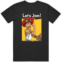 Cowboy Bebop Edward Let's Jam! Anime Unisex Classic T Shirt