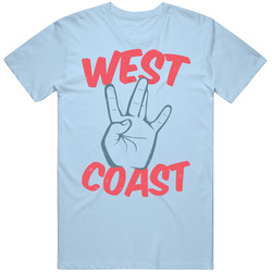 West Coast Hand Sign Distressed Unisex Classic T Shirt