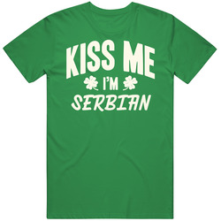 Kiss Me I'm Serbian Proud Patriotic Nationality Unisex Classic T Shirt