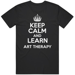 Art Therapy Keep Calm And Learn School Subject Unisex Classic T Shirt