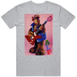 Alf Guitar Poster 80s Alien Tv Show Sitcom Fan Raglan Unisex Classic T Shirt