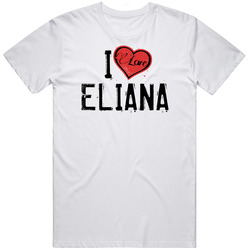 Eliana Love Heart Cool Trending Custom Name Valentines Gift Unisex Classic T Shirt