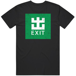 Mtr Central Station Hong Kong Exit Sign Worn Look Unisex Classic T Shirt