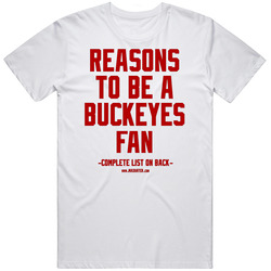 Anti Ohio State Buckeyes, The No Reasons To Be A Buckeyes Fan T-shirt, Ncaa Gag Gift Unisex Classic T Shirt