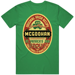 Mcgoohan Original Irish Stout Beer Label St Patricks Day Last Name Unisex Classic T Shirt