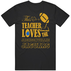 Jacksonville Jaguars Womens Shirt This Teacher Loves Them Unisex Classic T Shirt