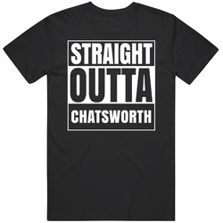 Straight Outta Chatsworth California City Parody Unisex Classic T Shirt