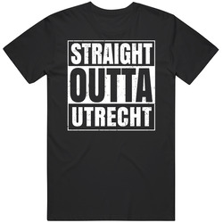 Straight Outta Utrecht Netherlands Compton Parody Grunge City Unisex Classic T Shirt