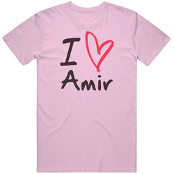 Amir Love Heart Valentines Day Cute Custom Name Trending Unisex Classic T Shirt