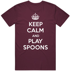 Keep Calm And Play Spoons Instrument Parody Unisex Classic T Shirt